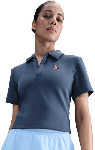 NikeCourt Heritage tennispoloskjorte dame - Blå