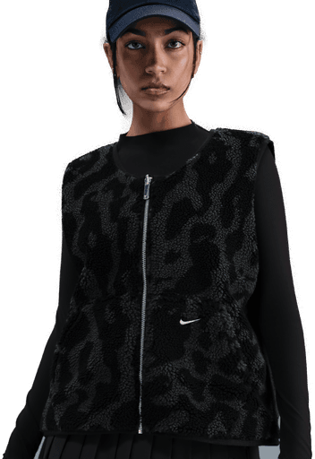 Nike teddy fleecevest dame - Svart