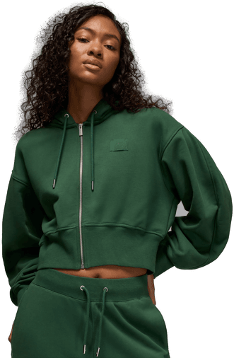Jordan Flight Fleece hettegenser dame - Grønn