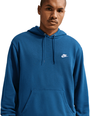 Nike Club frottéhettegenser - Blå