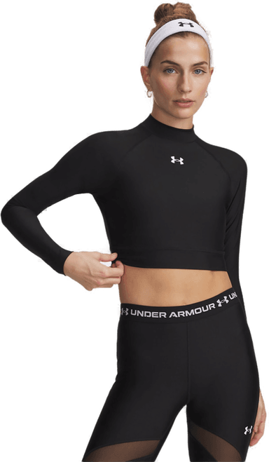 Under Armour HeatGear Crop Mock LS