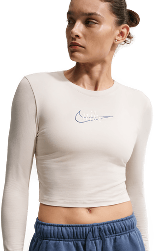Nike langermet T-skjorte dame - Brun