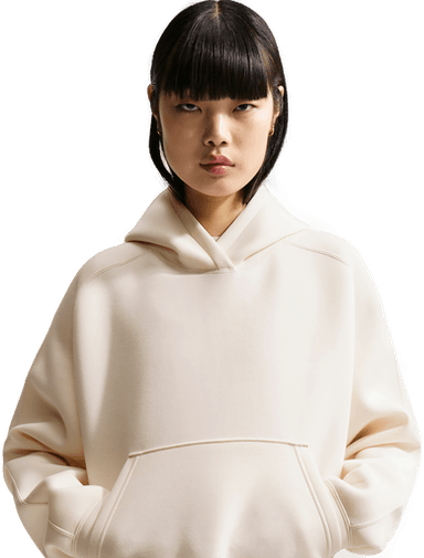 Nike Pregame Fleece hettegenser dame - Hvit