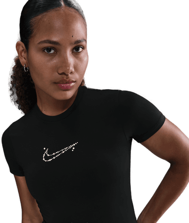 Nike tettsittende T-skjorte dame - Svart