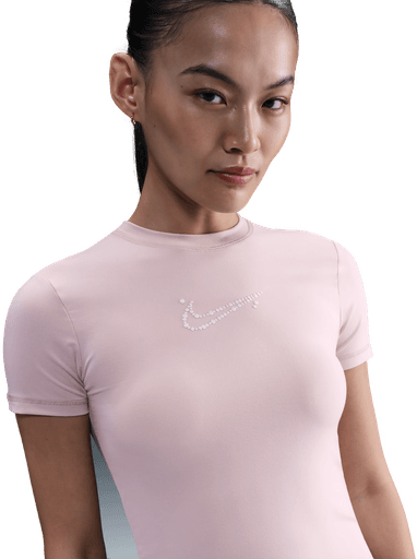 Nike tettsittende T-skjorte dame - Rosa