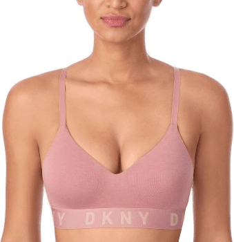 DKNY Cozy Boyfriend Wirefree Push-Up Bra Rosa