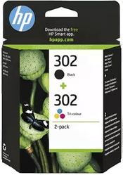 HP Blekk 302 2-pakning