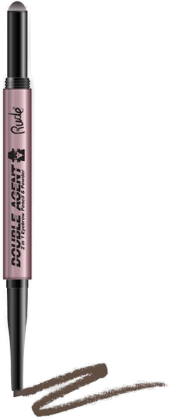 Rude Cosmetics Double Agent Eyebrow Pencil Neutural Brown