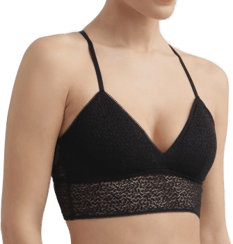 DKNY Modern Lace Racerback Bralette Svart