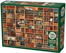 Adlibris Pussel The Cat Library 1000 brikker