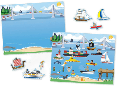 Melissa & Doug Reusable Sticker Pad Vehicles