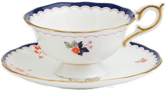 Wedgwood Wonderlust tekopp & asjett jasmine bloom