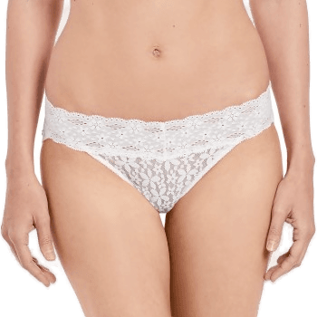 Wacoal Halo Lace Bikini Truser Benhvit