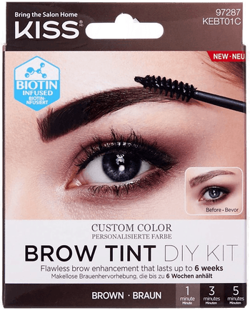 Kiss Brow Tint Diy Kit Brown