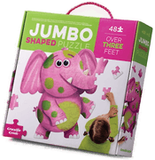 Adlibris Rosa elefant jumbopuslespill 48 brikker