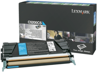 Lexmark Tonerkassett C5200CS cyan 1.500 sider
