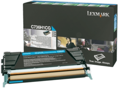 Lexmark Tonerkassett cyan C736H1CG