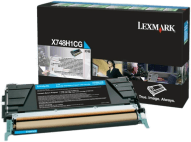 Lexmark X748H1CG Tonerkassett Cyan