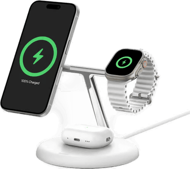 Belkin 3-in-1 Qi2 Magnetic Charging Stand