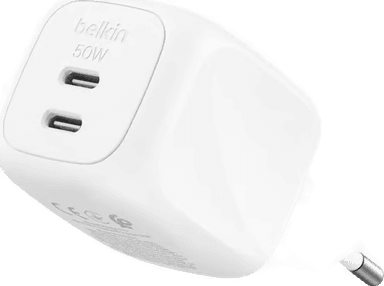 Belkin Dual USB-C PD vegglader 50W