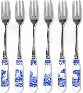 Spode Blue Italian dessertgaffel 6-pakning