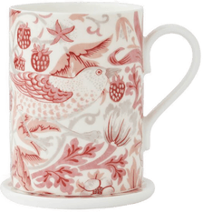 Spode Morris & Co Strawberry Thief kopp og coaster-sett