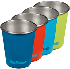 Klean Kanteen Stålkopp 30 cl 4 stk