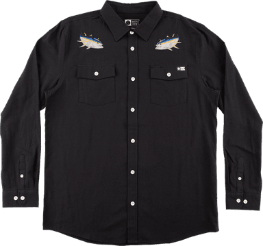 Salty Crew Cortes Long Sleeve Woven Black