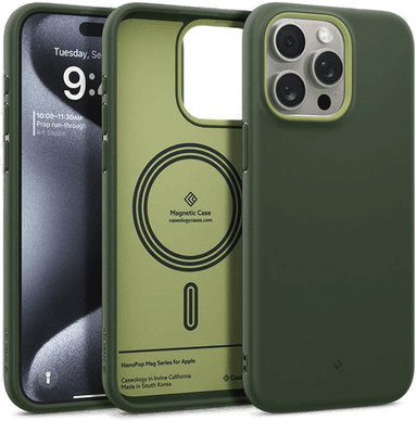 Spigen Nano Pop MagSafe deksel iPhone 15 Pro - Avo Green