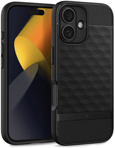 Spigen Parallax MagSafe Deksel iPhone 16 - Matt Sort