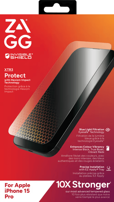 Zagg InvisibleShield Glass Xtr3 iPhone 15 Pro