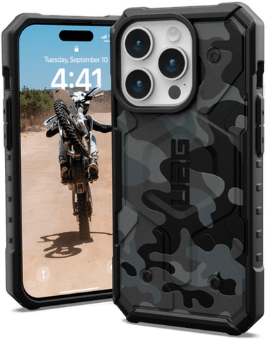 Urban Armor Gear Pathfinder SE Deksel iPhone 15 Pro Midnight Camo