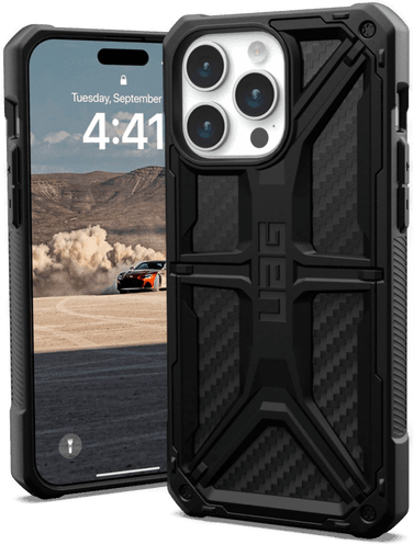 UAG Monarch Deksel iPhone 15 Pro Max Carbon Fiber