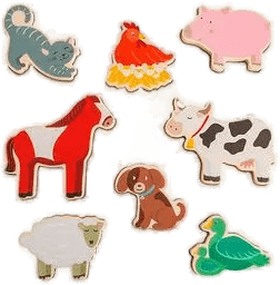 Mushie Wooden Puzzle - Farm