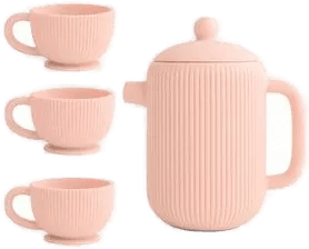 Mushie Silicone Tea Play Set - Blush