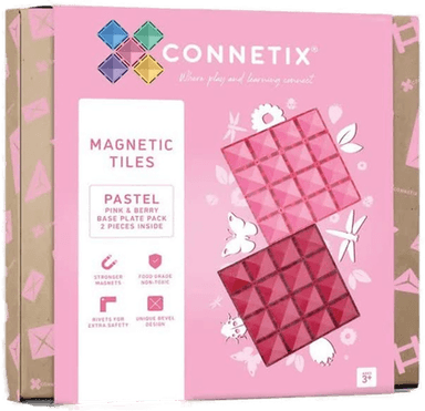 Connetix Pastel Pink&Berry Grunnplate 2 Deler