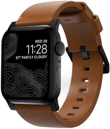 Nomad Goods Modern lærreim for Apple Watch 42/44/45mm