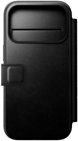 Nomad Modern Horween skinn-foldeveske iPhone 17 Pro - Svart