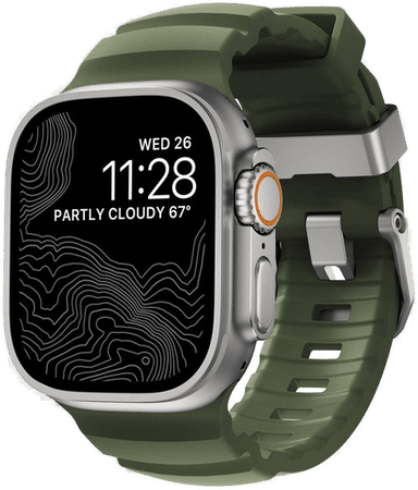 Nomad Rocky Point silikonrem Natural Forest 49/45/44/42mm