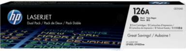 HP 126A Tonerkassett Svart 2-pak