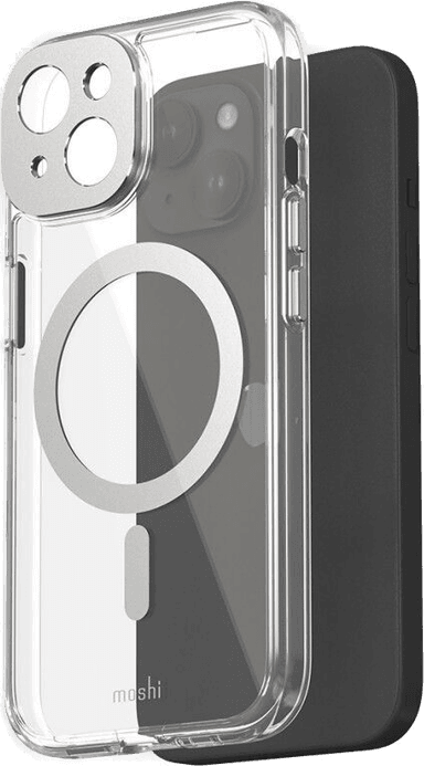 Moshi iGlaze iPhone 15 - Lunar Silver