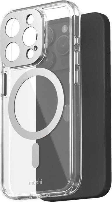 Moshi iGlaze iPhone 15 Pro - Lunar Silver
