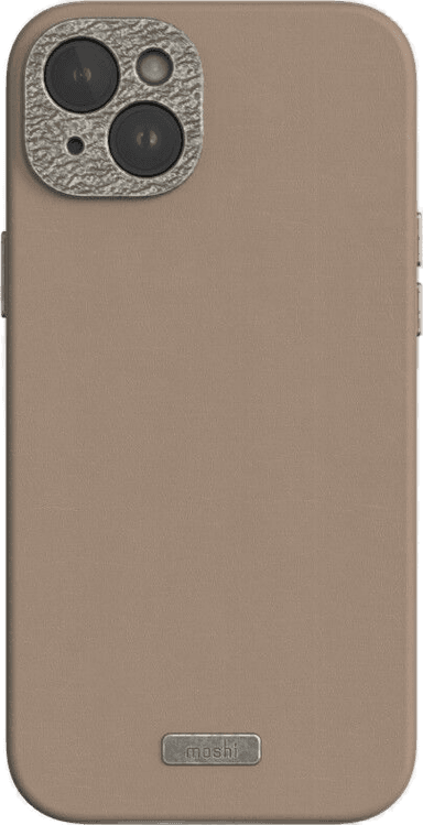 Moshi Napa iPhone 15 Plus - Woodsmoke Brown