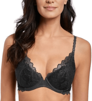 Wacoal Lace Perfection Plunge BH Svart