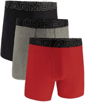 Under Armour Performance Tech Solid 6in Boxers Rød