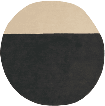 Nanimarquina Pearls Rug Black 150x148 cm