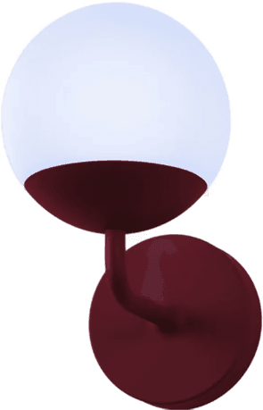 Fermob Mooon! Vegglampe Black Cherry