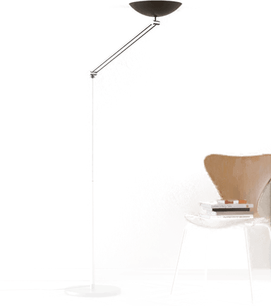 Aluminor LED-gulvlampe Lib V, svart