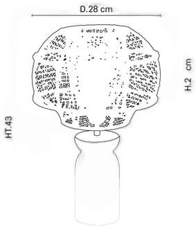Market Set Odyssée bordlampe 43 cm