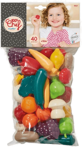 Ecoiffier 100% Chef Vegetables 40pcs